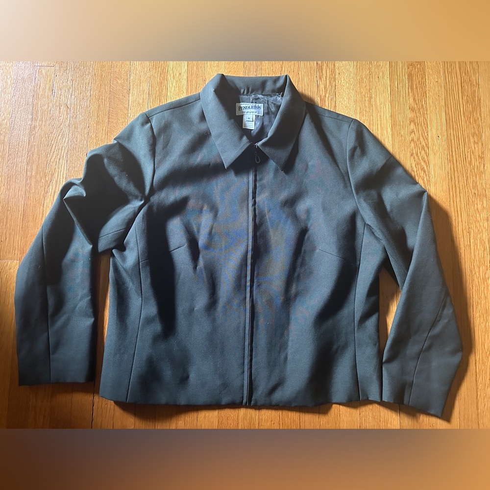 Vtg Olive Green Pendleton Women’s Jacket, Size 16